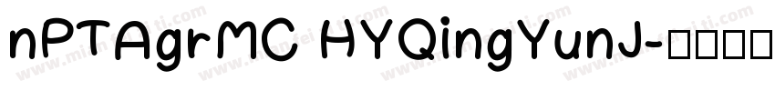 nPTAgrMC HYQingYunJ字体转换